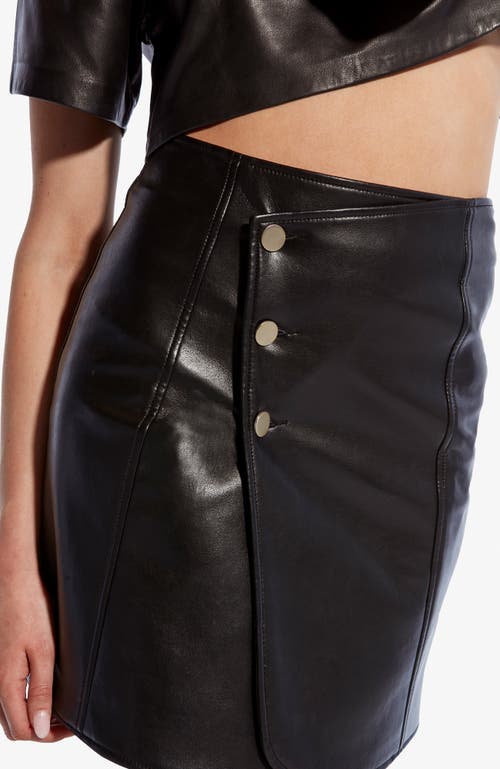 As By Df Allison Recycled Leather Skirt In Black