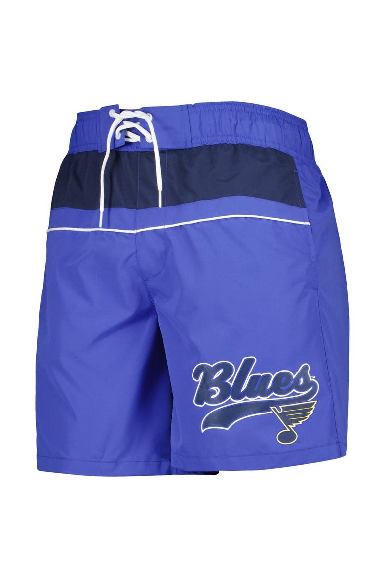 Men's Starter Blue St. Louis Blues Freestyle Volley Swim Shorts, Alternate, color, Blue