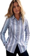 Jessica London Stretch Poplin Button-Down Shirt