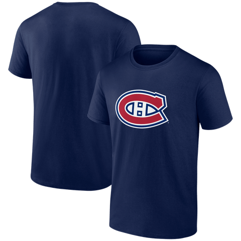 Men's Logo Athletic  Navy Montreal Canadiens Essential T-Shirt