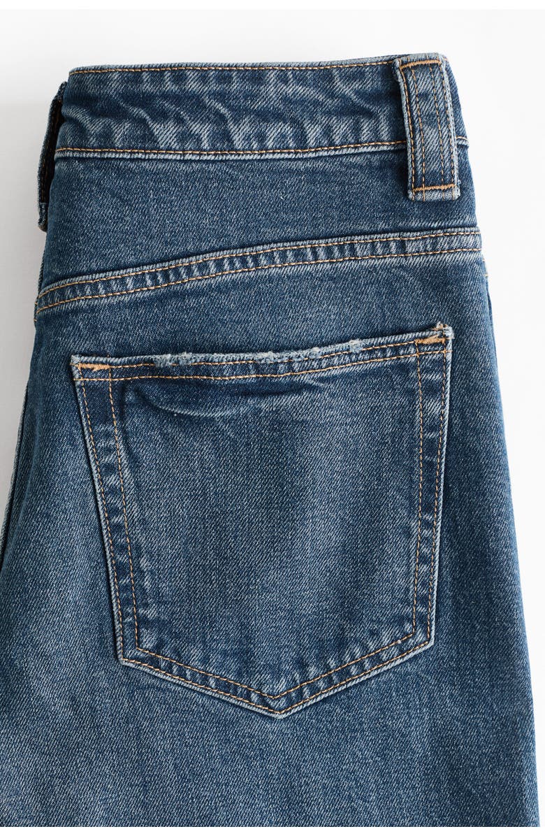 H&M Wide High Waist Jeans, Alternate, color, Dark Denim Blue