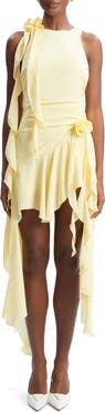 Bardot Ivana Ruffle Rosette Georgette Cocktail Dress
