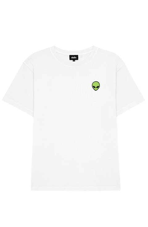 Mens Alien Midweight Garment Dye Tee