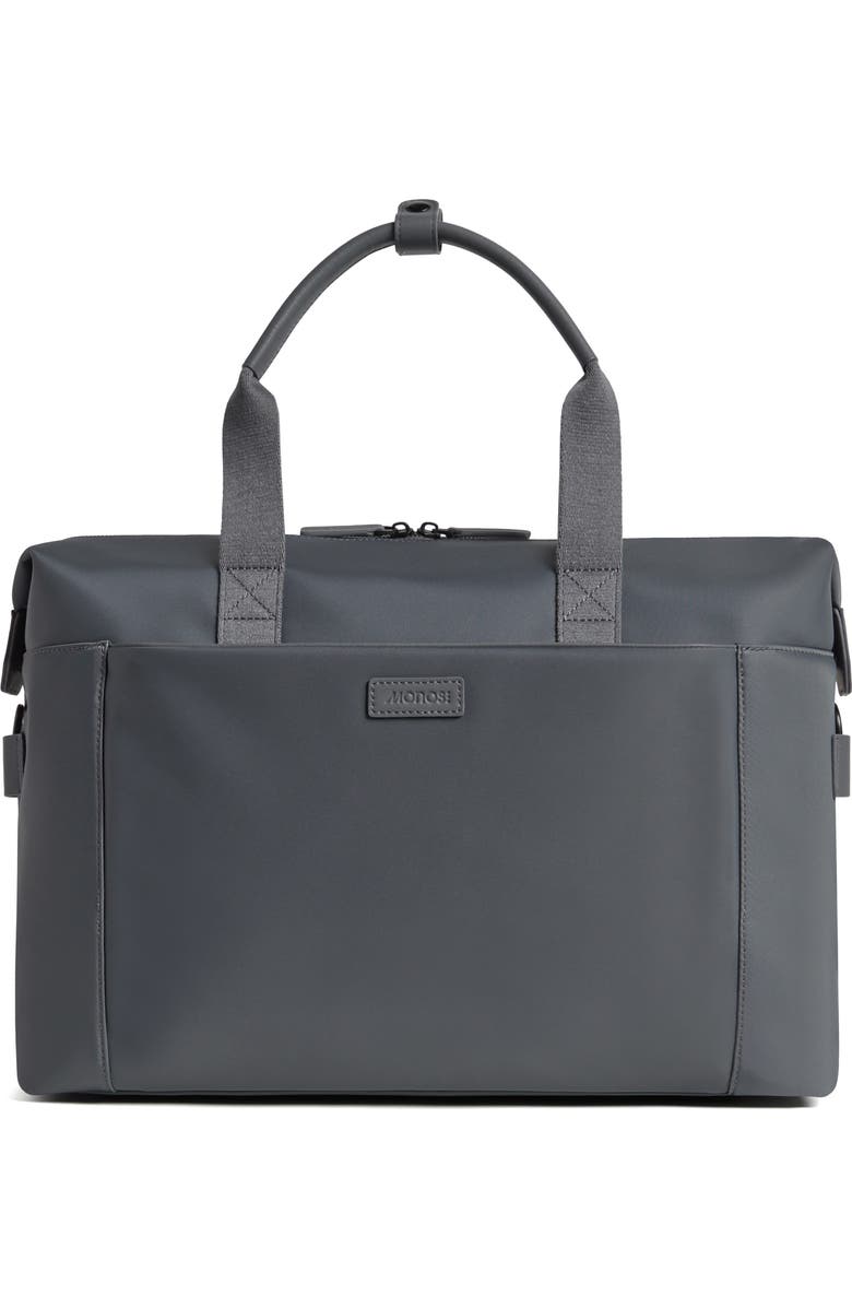 Monos Metro Water Repellent Duffle Bag & Pouch, Main, color, Dover Grey