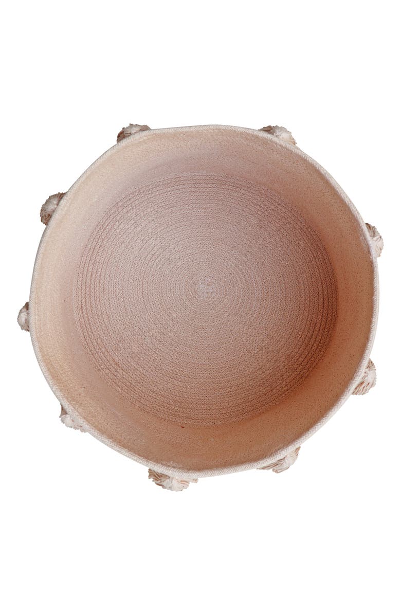 Lorena Canals Tassel Basket, Alternate, color, Rose