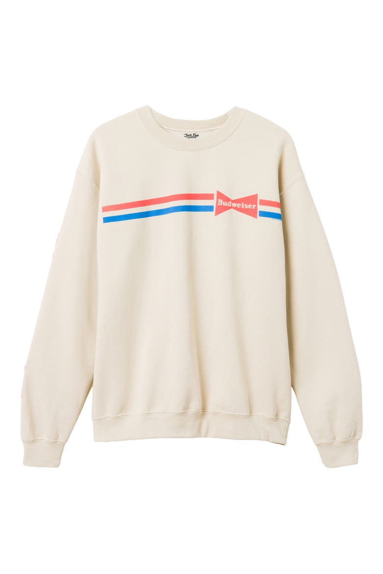 Bud Stripe Graphic Sweatshirt, Main, color, SAND