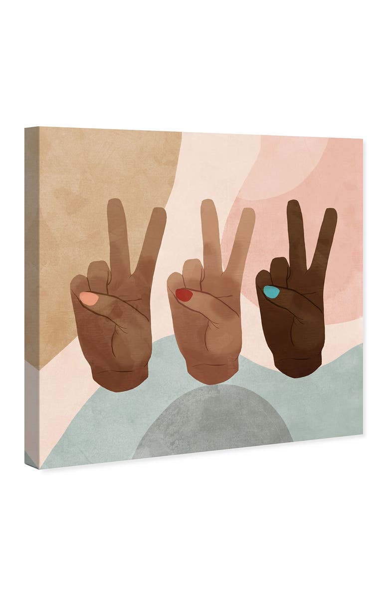 Wynwood Studio Peace Together Brown Wall Art, Alternate, color,