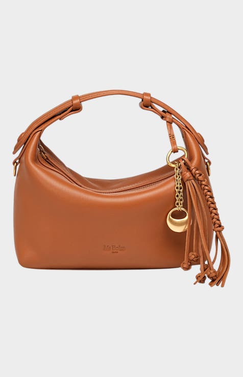 Camilla Genuine Sheep Leather Half Moon Bag