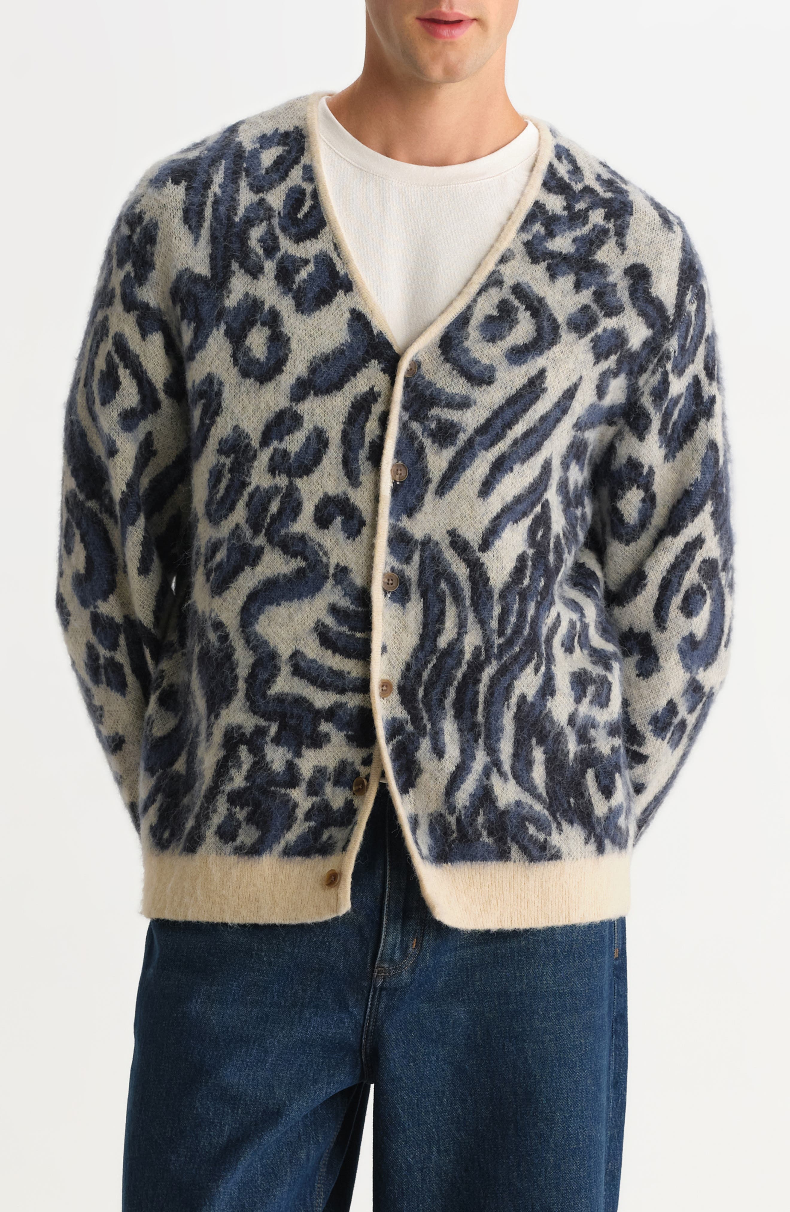 selected ECRU / NAVY