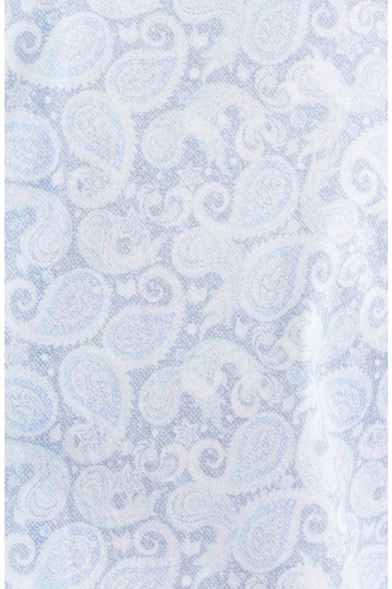 OoohCotton® Devon Paisley Print Button-Up Shirt, Alternate, color, LILAC