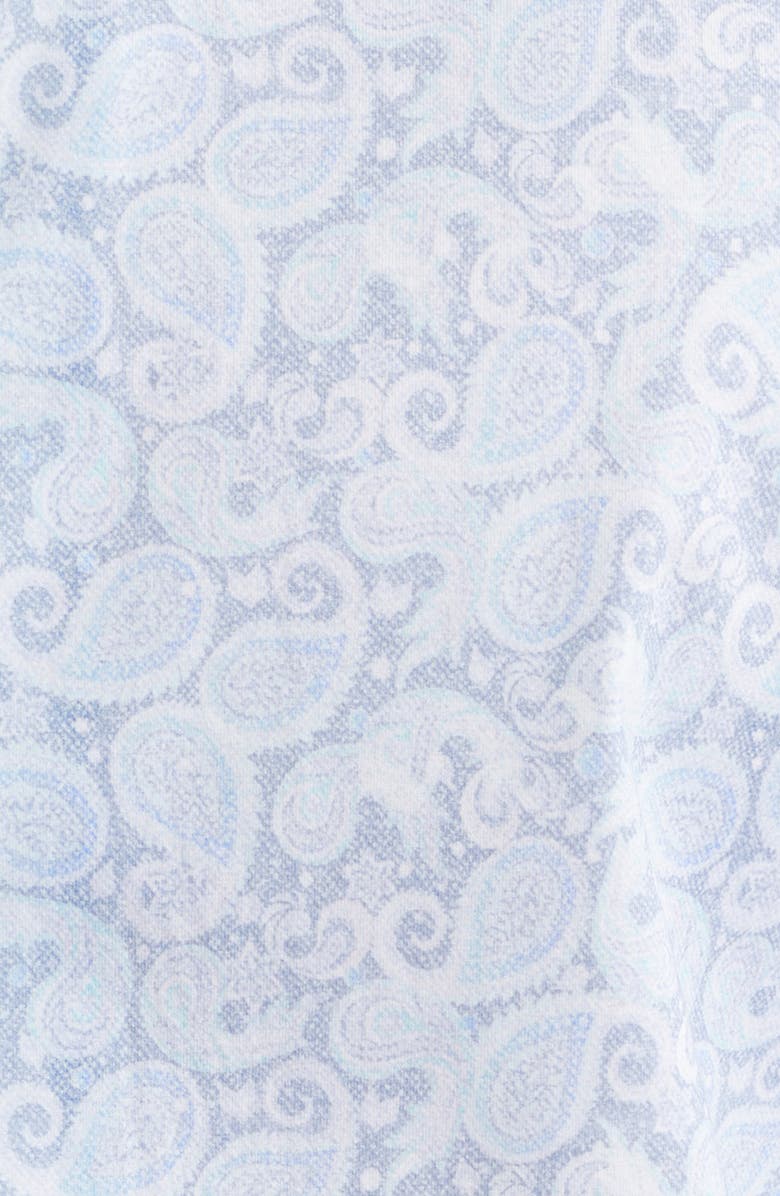 Bugatchi OoohCotton<sup>®</sup> Devon Paisley Print Button-Up Shirt, Alternate, color, Lilac
