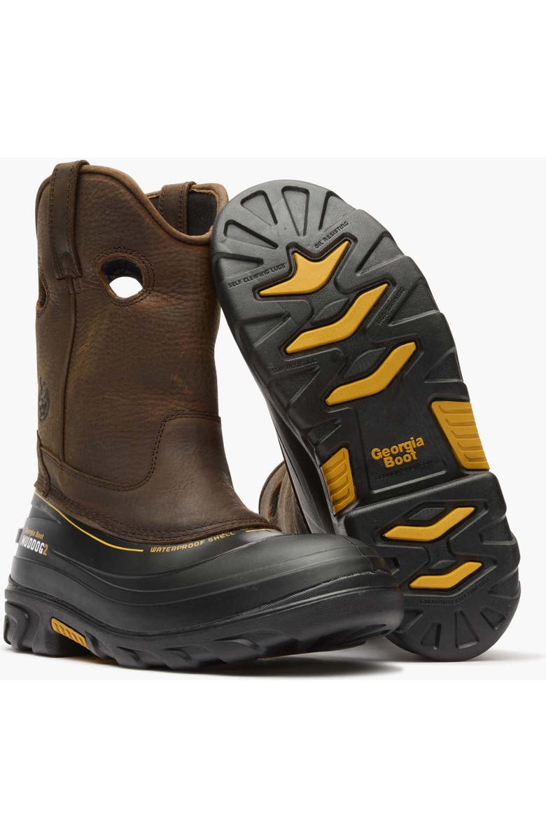 Georgia Boot Work Wellington, Alternate, color, Dark Brown