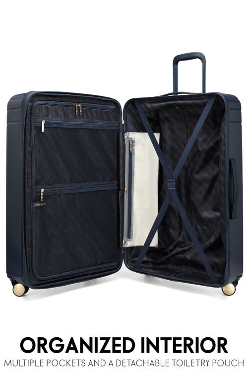 Elle Louvre 2 Piece Expandable Polycarbonate Spinner Luggage Set In Blue