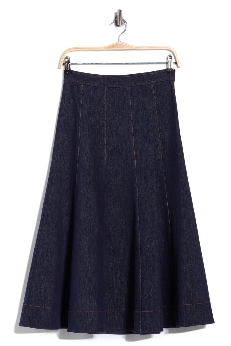 Brooke Denim Skirt, Alternate, color, NAVY