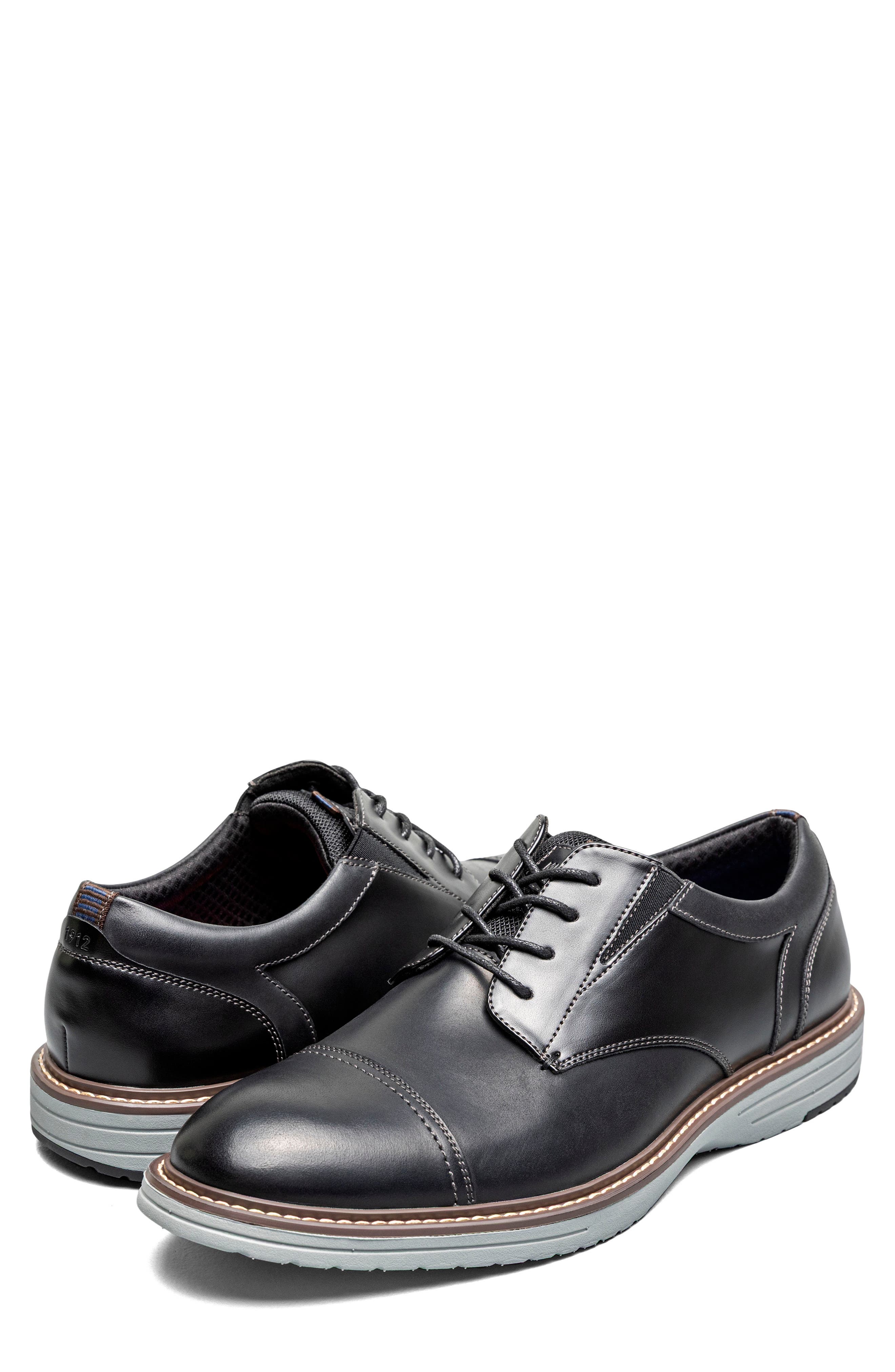 Griff Cap Toe Oxford - Wide Width Available, Alternate, color, BLACK MULTI
