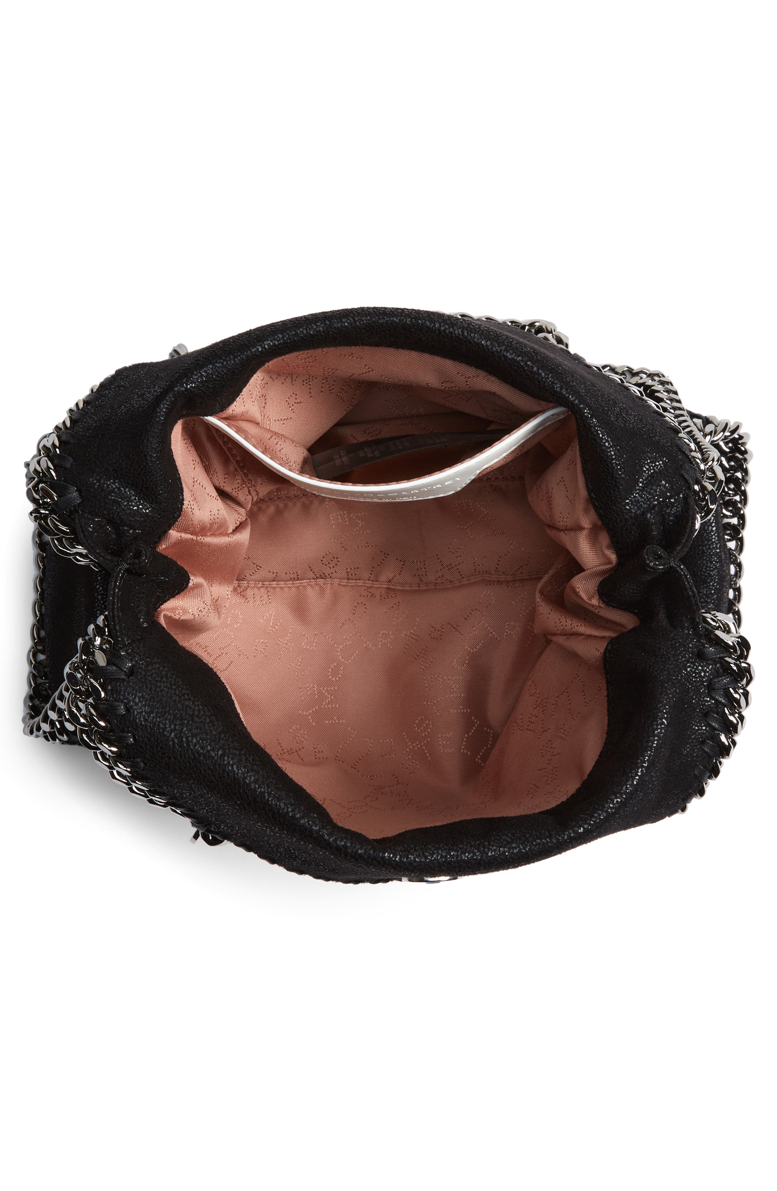 Stella McCartney x Ed Curtis Shared 3 Mini Falabella Embroidered Logo Faux Leather Tote, Alternate, color, 