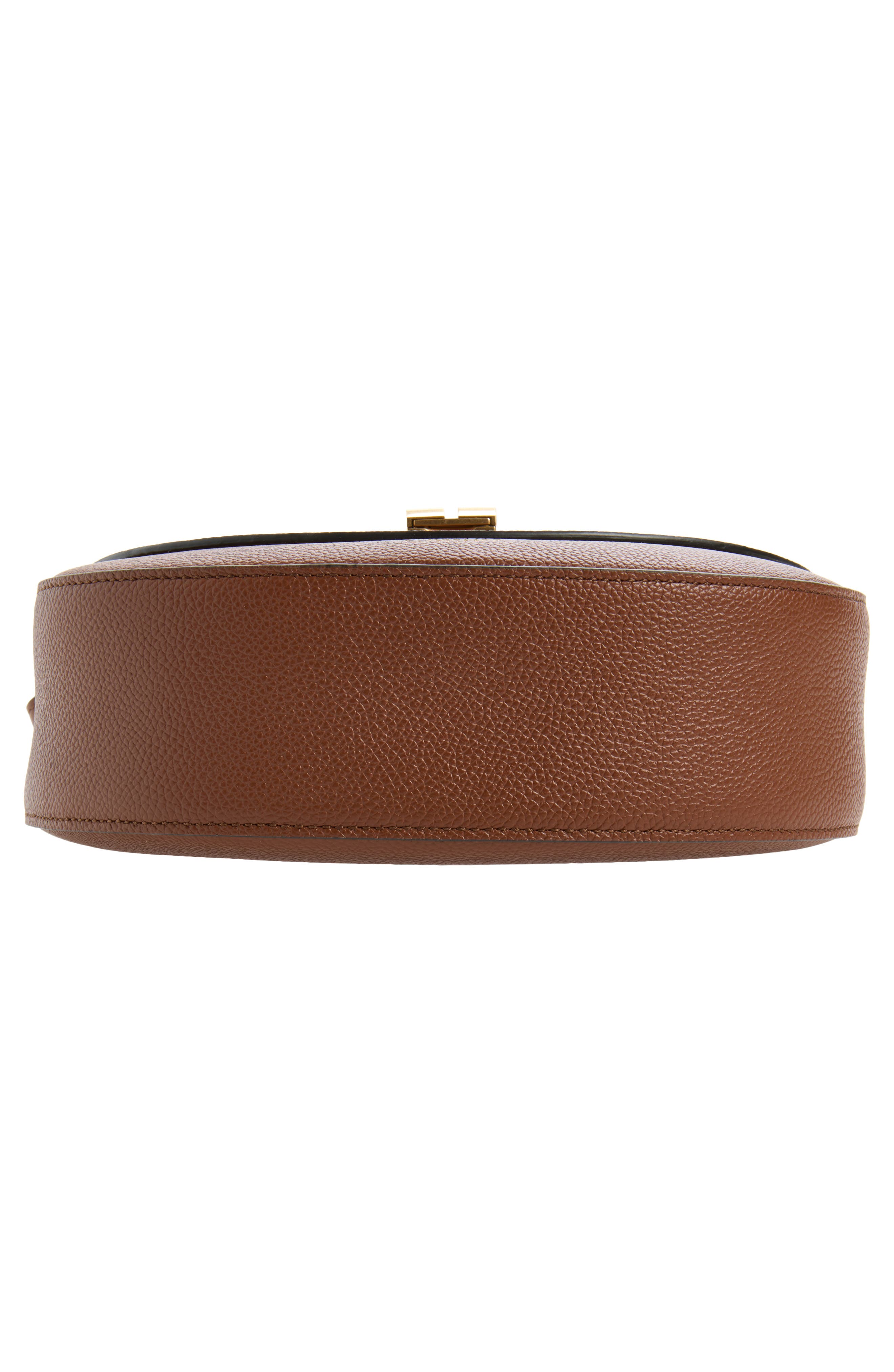 Siena Leather Saddle Bag, Alternate, color, TAN W/ BE