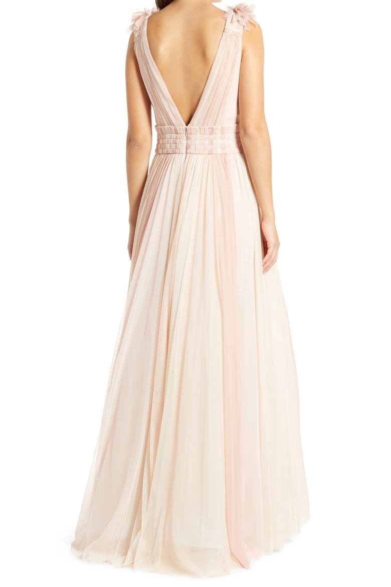 Sleeveless Tulle Gown, Alternate, color, PALE PINK/ MULTI