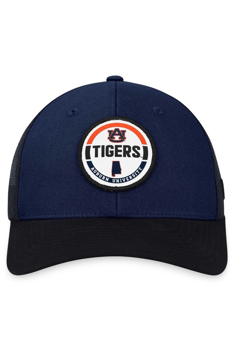 Men's Top of the World Navy Auburn Tigers Trey Trucker Adjustable Hat, Alternate, color, Navy