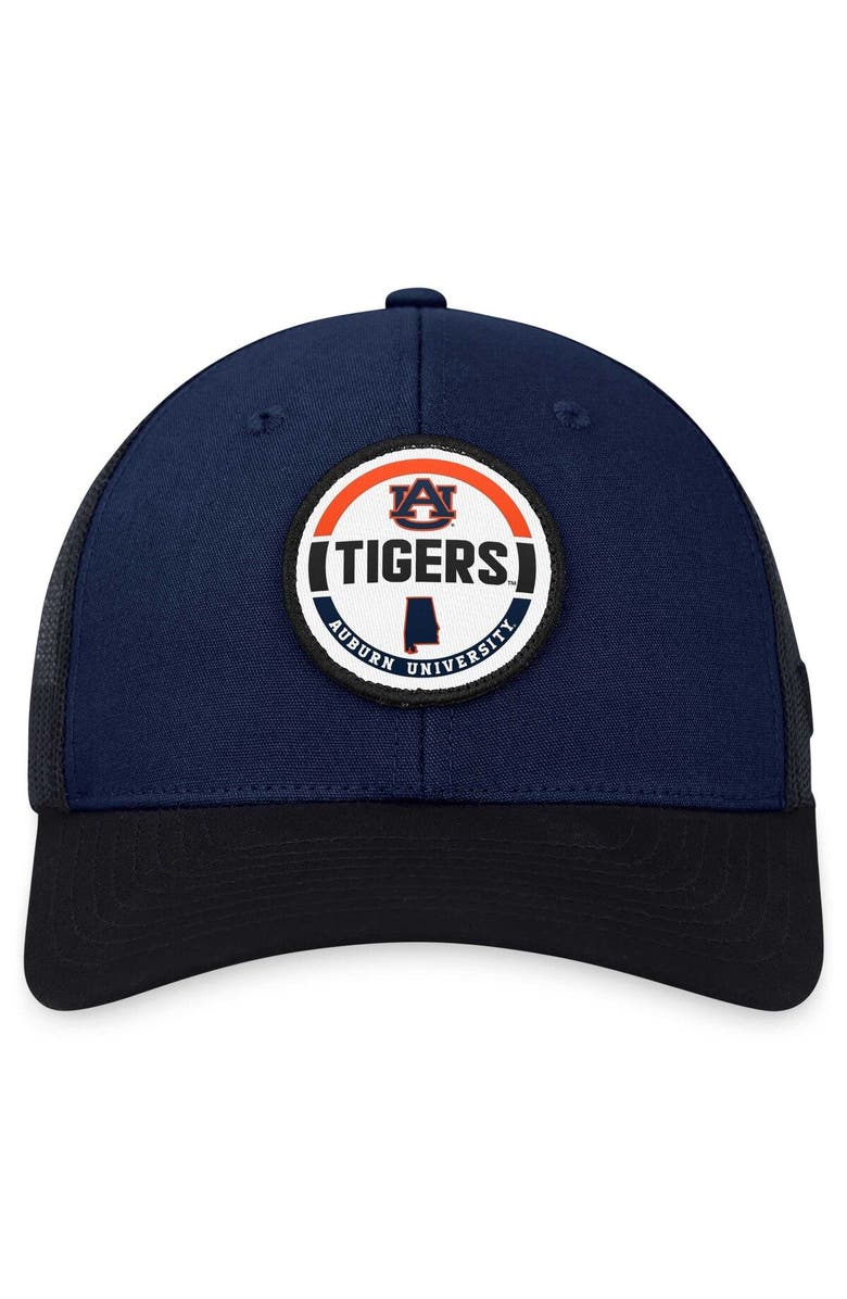 TOP OF THE WORLD Men's Top of the World Navy Auburn Tigers Trey Trucker Adjustable Hat, Alternate, color, 