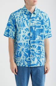Rip Curl Liquid Trips Mason Short Sleeve Button-Up Shirt