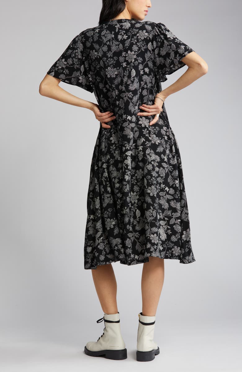 Treasure & Bond Floral Print Dress, Alternate, color, 