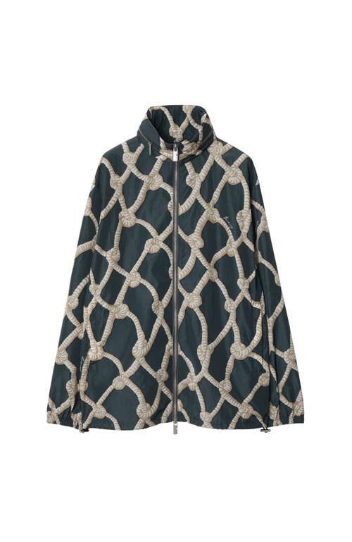 Burberry Knot-print Bomber Jacket In Magnet