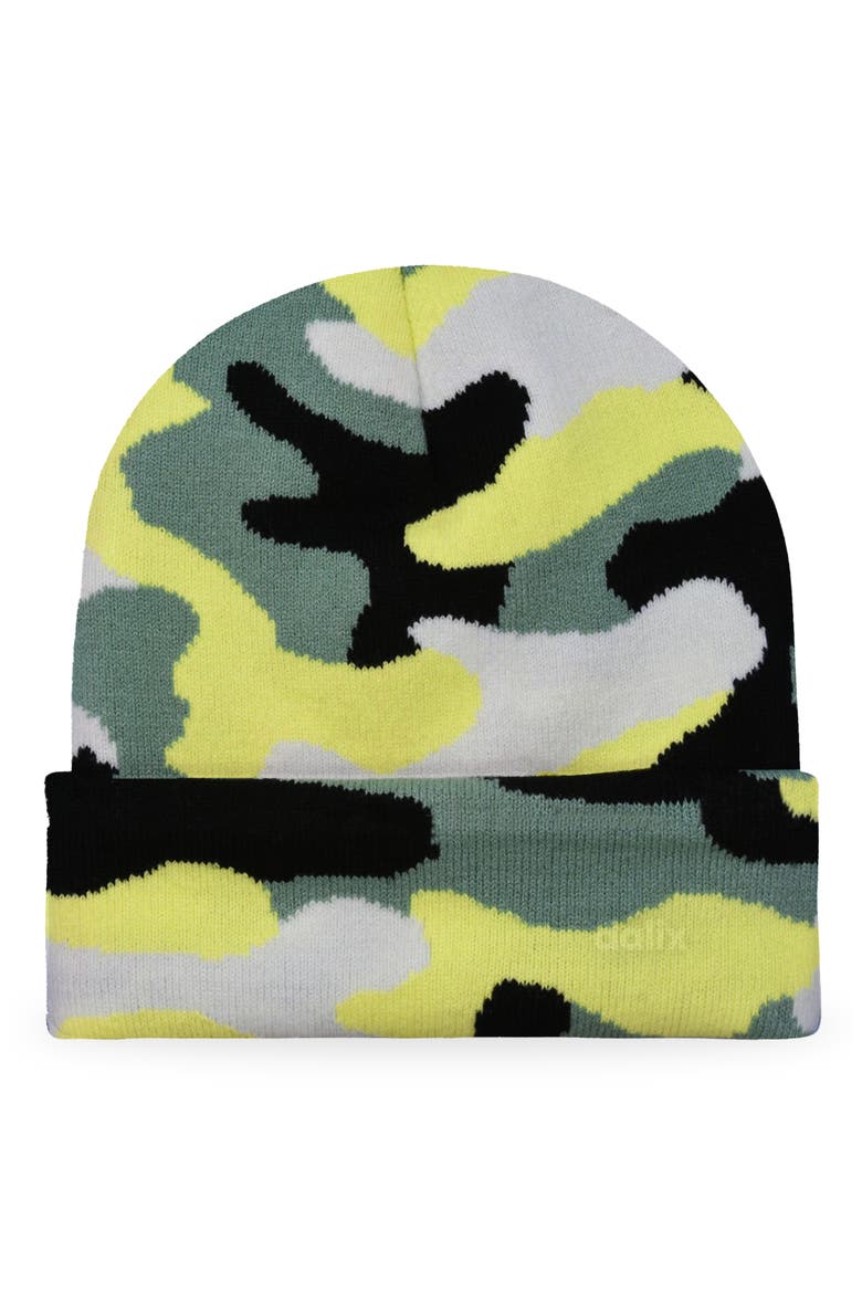Lil Heart Beanie Cap, Alternate, color, Green Camo