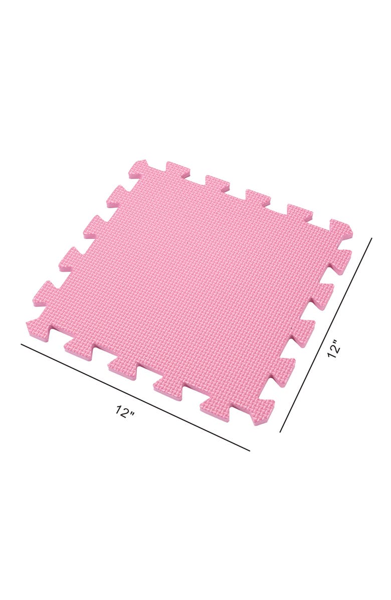 Easy Playhouse 12 Soft Foam Floor Tiles, Interlocking Mat, Alternate, color, Multicolored