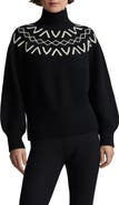 Varley Marcie Fair Isle Mock Neck Sweater