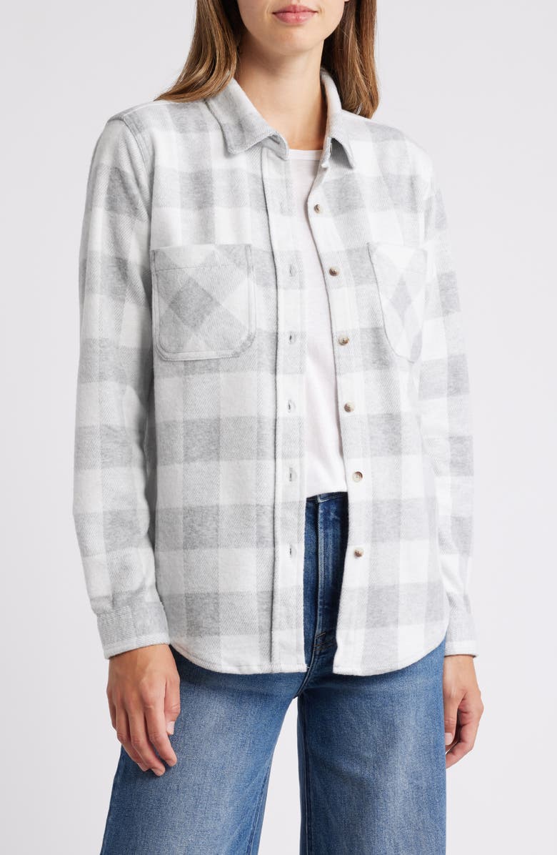 beachlunchlounge Sally Plaid Shacket, Main, color,