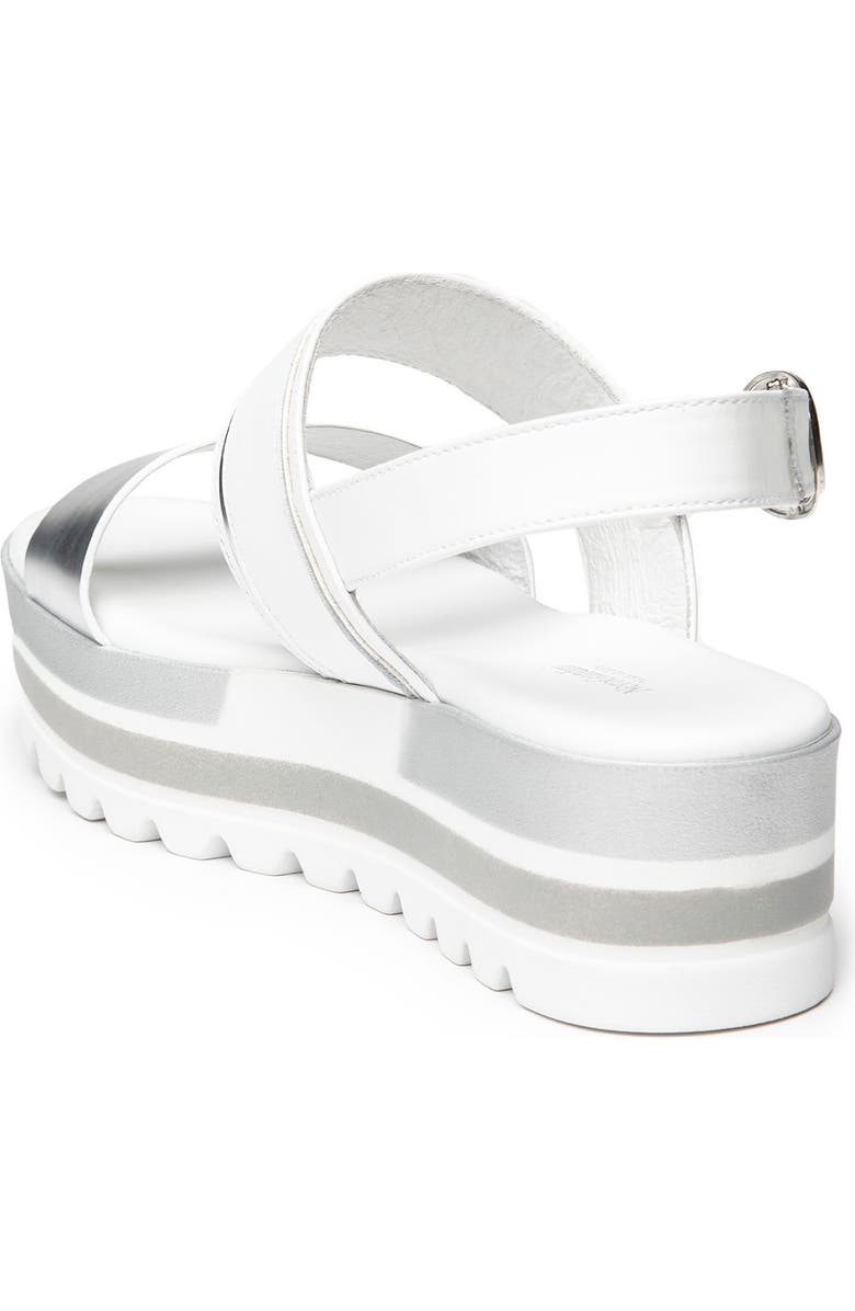 NeroGiardini Double-Band Platform Slingback Sandal, Alternate, color,