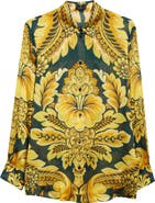 Etro Floral Silk Button-Up Shirt