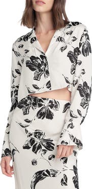 Favorite Daughter The Cropped Lily Print Top