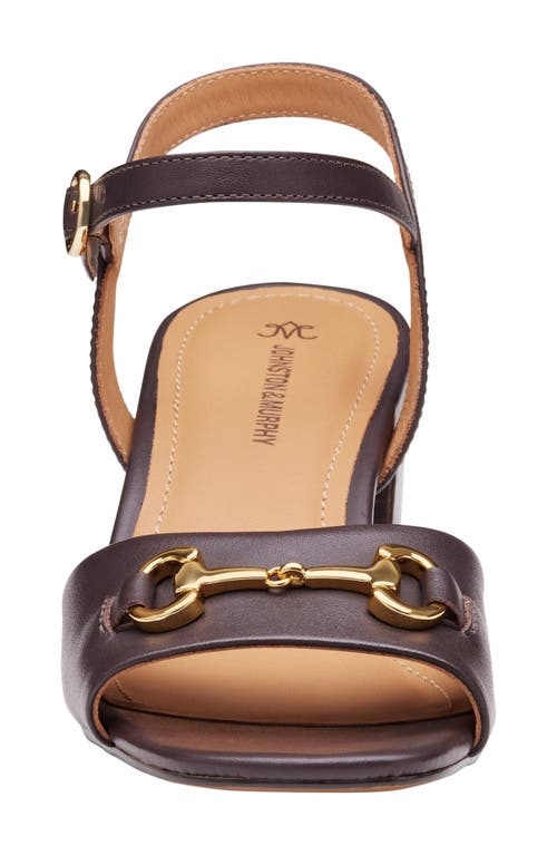 Johnston & Murphy Collection Edith Ankle Strap Sandal In Brown
