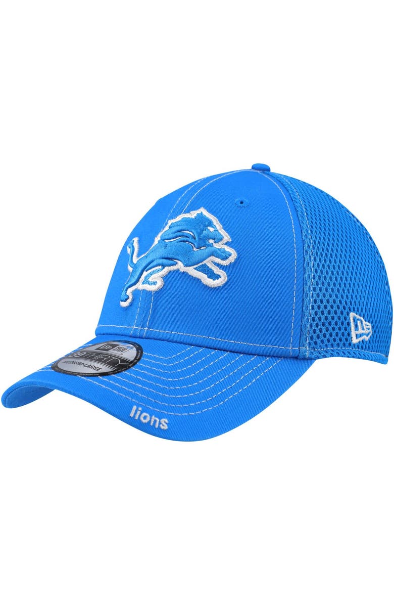 New Era Men's New Era Blue Detroit Lions Neo 39THIRTY Flex Hat, Main, color,