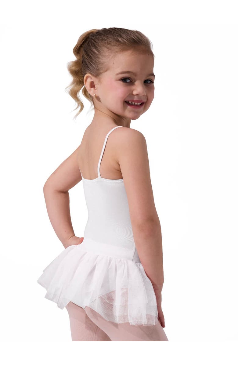 CAPEZIO Ruffle Yoke Tutu Dress, Alternate, color, White