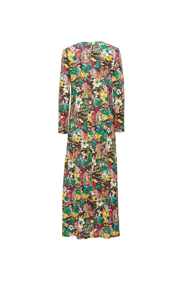 La DoubleJ Long Sleeve Swing Dress, Alternate, color, Temples Multicolor