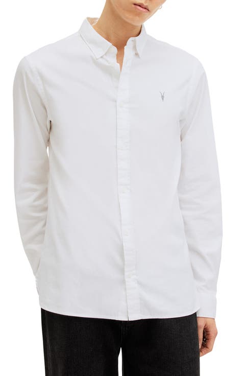 Hawthorne Solid Stretch Cotton Button-Up Shirt