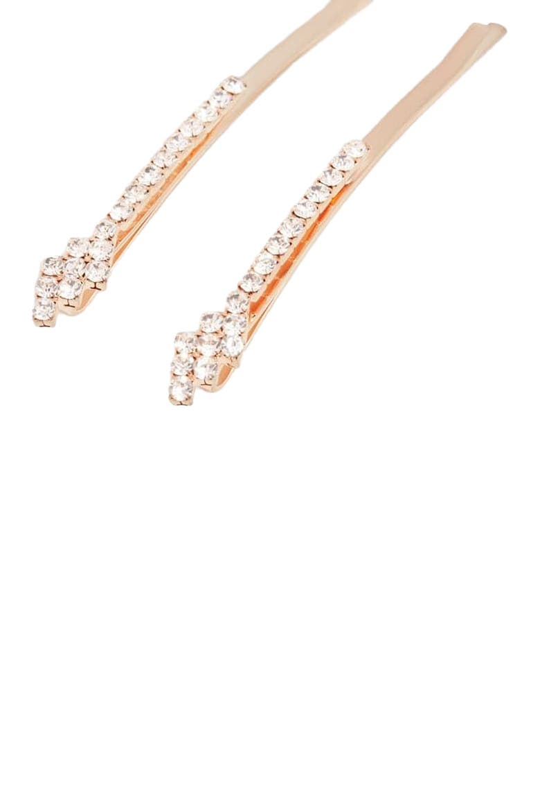 Zig Zag Sparkle Hair Pin, Alternate, color, Silver