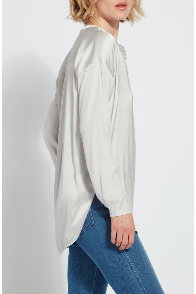 Terra Reverse Pullover Top, Alternate, color, PEARL GREY