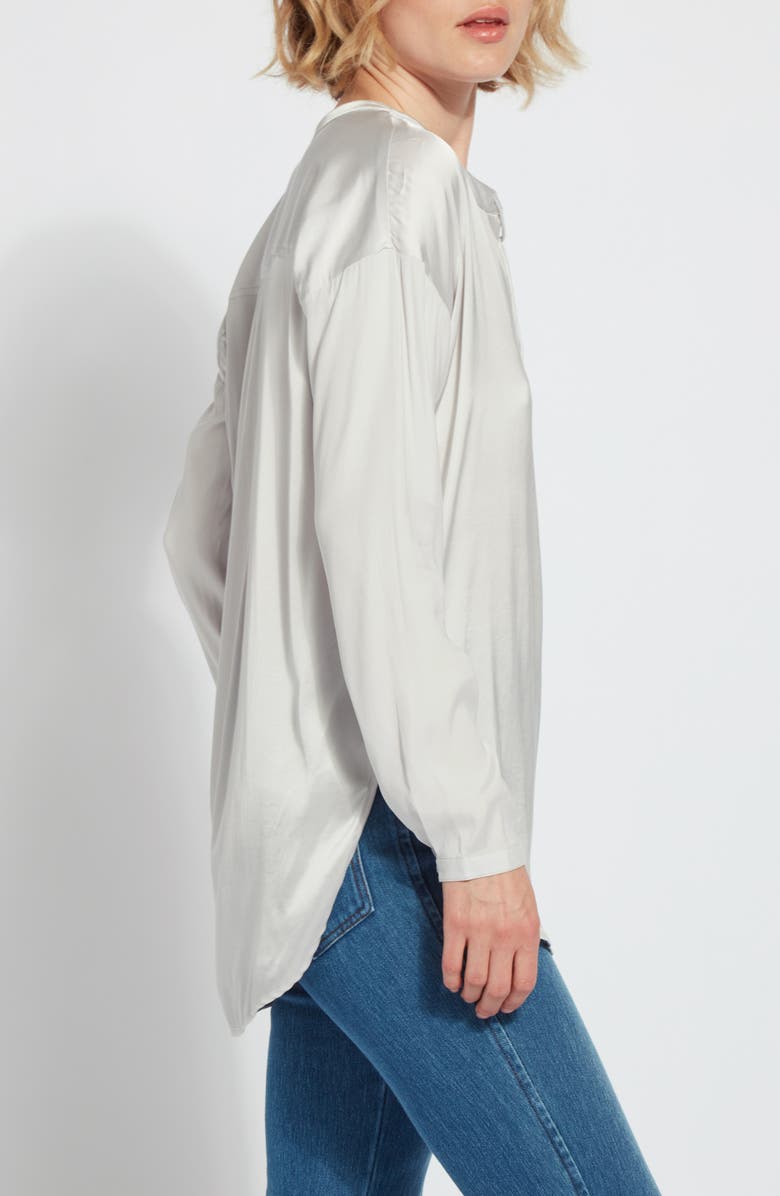 Lysse Terra Reverse Pullover Top, Alternate, color, Pearl Grey