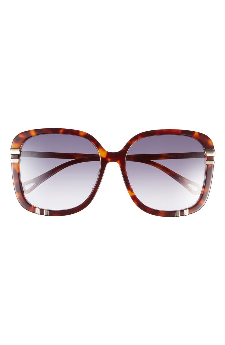 Chloé 59mm Square Sunglasses, Main, color, Havana Havana Blue