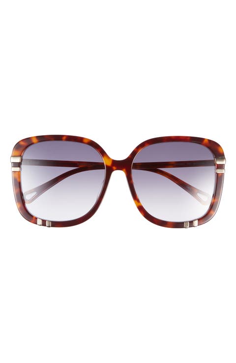 59mm Square Sunglasses