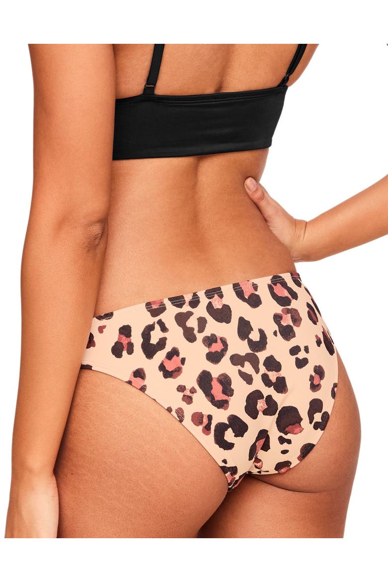Nina Swimwear Panty, Alternate, color, Animal brown