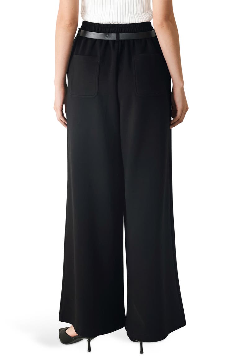 Wide Leg Pants, Alternate, color, BLACK