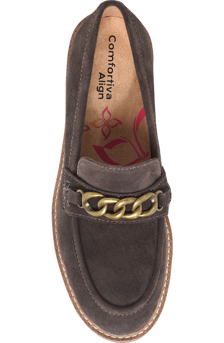 Comfortiva Linz Lug Sole Loafer, Alternate, color, Lince Dark Brown