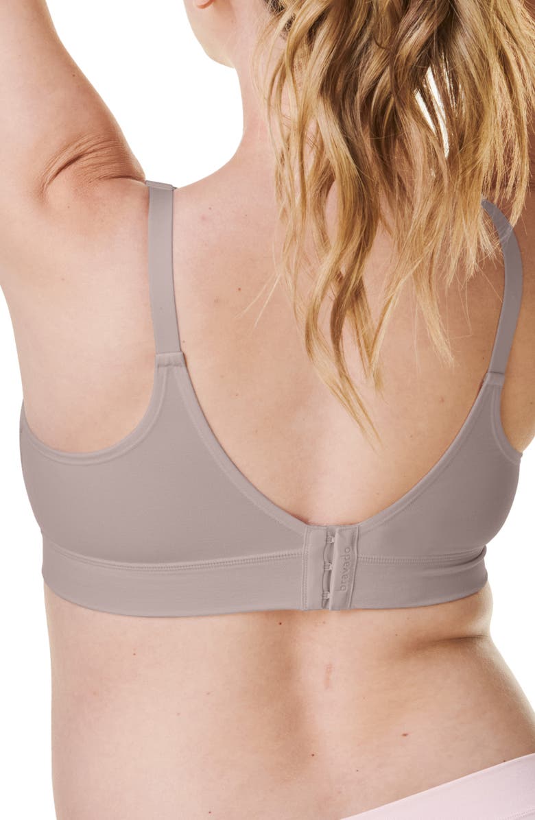 Bravado Designs V-Neck Wireless Maternity/Nursing Bra, Alternate, color, Sand
