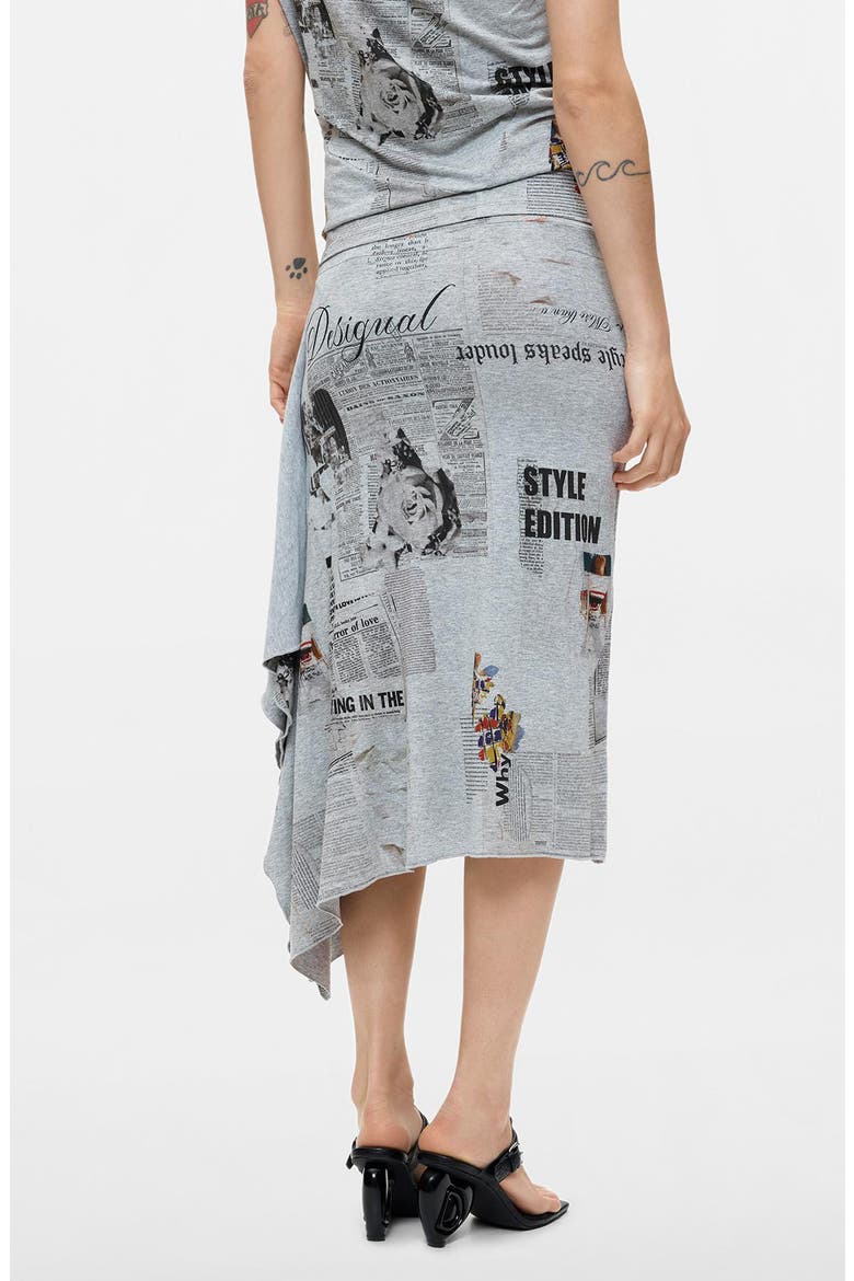 Handkerchief Hem Skirt, Alternate, color, GRAY