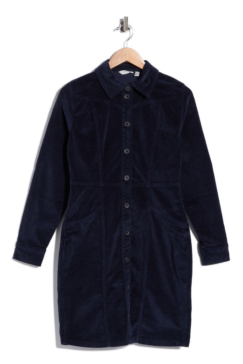 Long Sleeve Shirtdress, Alternate, color, NAVY BLAZER
